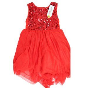 COPY - Girls' Sequin Tulle Sleeveless Dress - Cat & Jack™ Red
